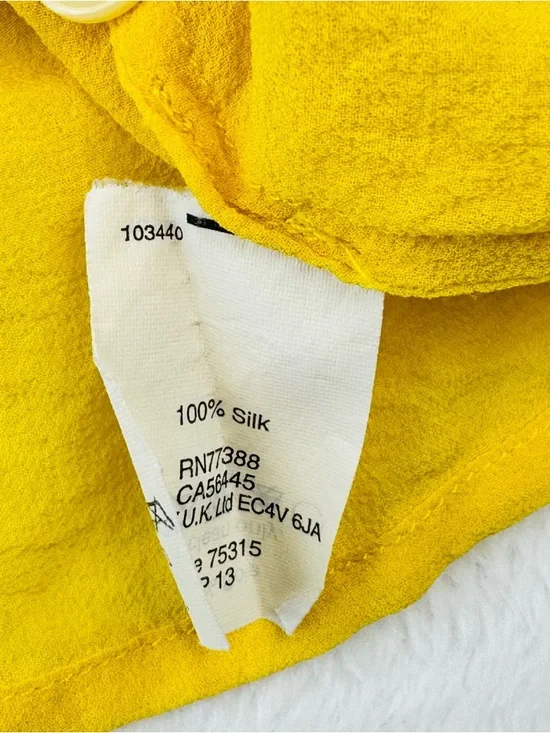 Madewell pintucked blouse. Short, pleated sleeves. 100% Silk. Women’s size L. - Picture 10 of 10